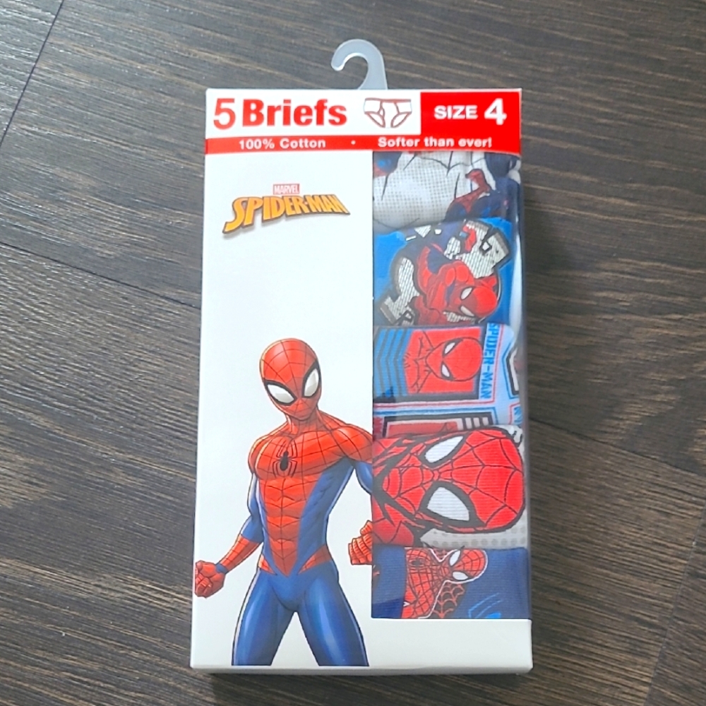 NIB 100% Cotton Briefs Marvel Spider-Man